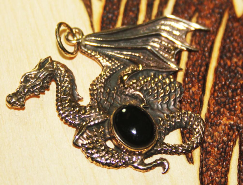 Fire dragon with stone