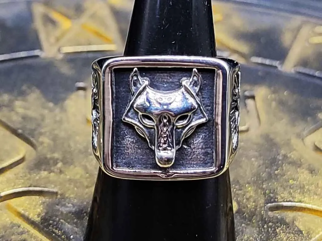 Stainless steel ring Fenrir the wolf Stainless steel ring Fenrir the wolf