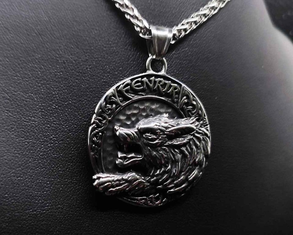 Fenriswolf Fenrir Edelstahlanhänger