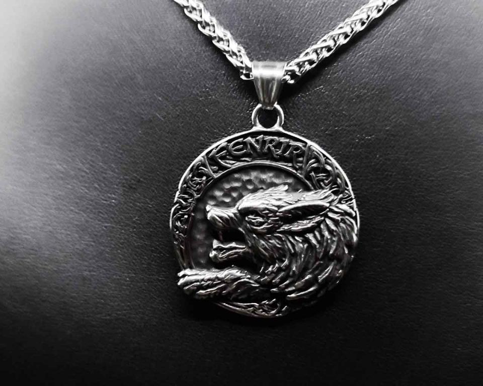 Fenriswolf Fenrir Edelstahlanhänger