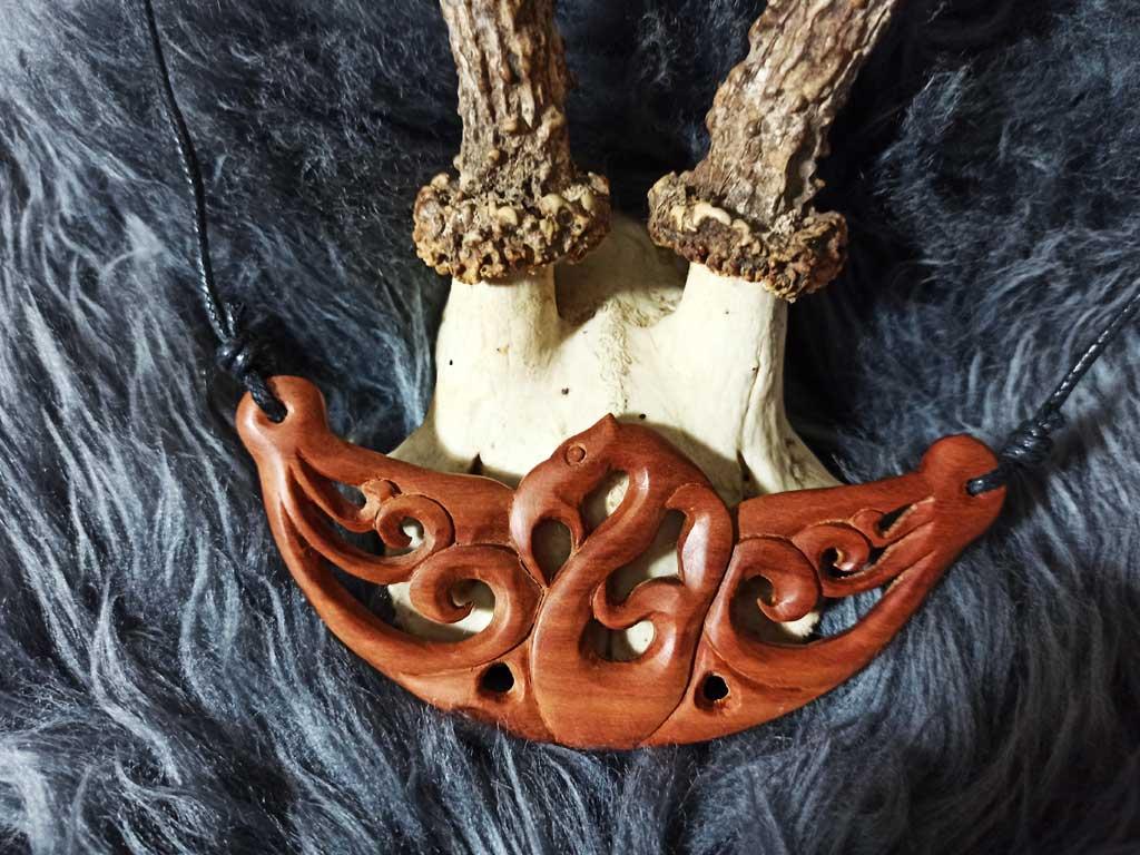 Kelten Schmuck Holz Collier