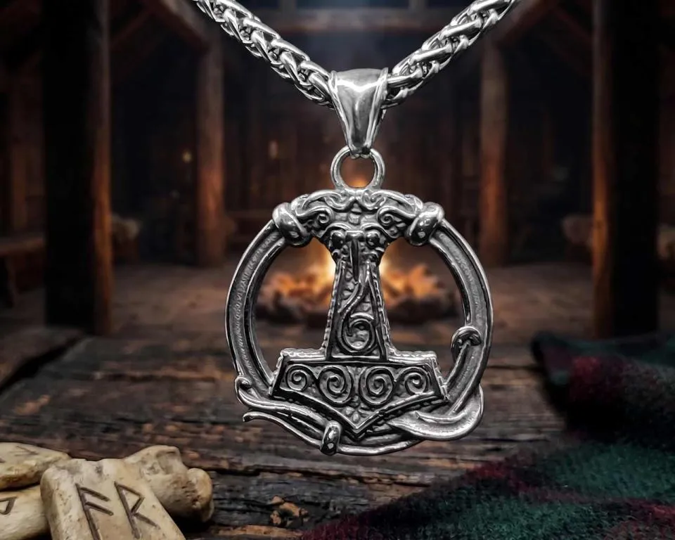 Mjölnir im detailreichen Ring