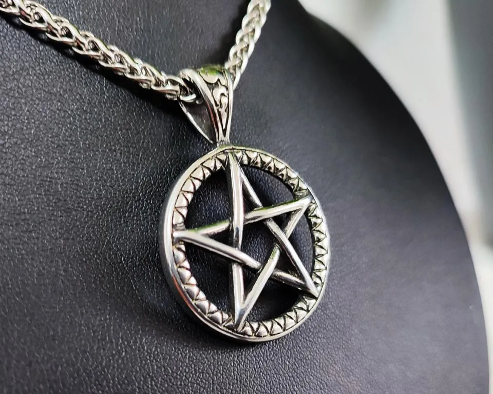 Pentagramm Anhänger aus Edelstahl