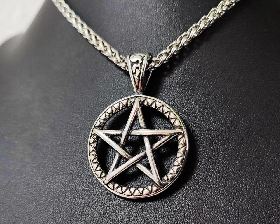 Pentagramm Anhänger aus Edelstahl