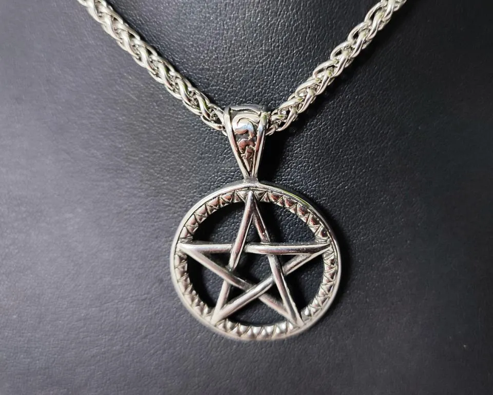 Pentagramm Anhänger aus Edelstahl