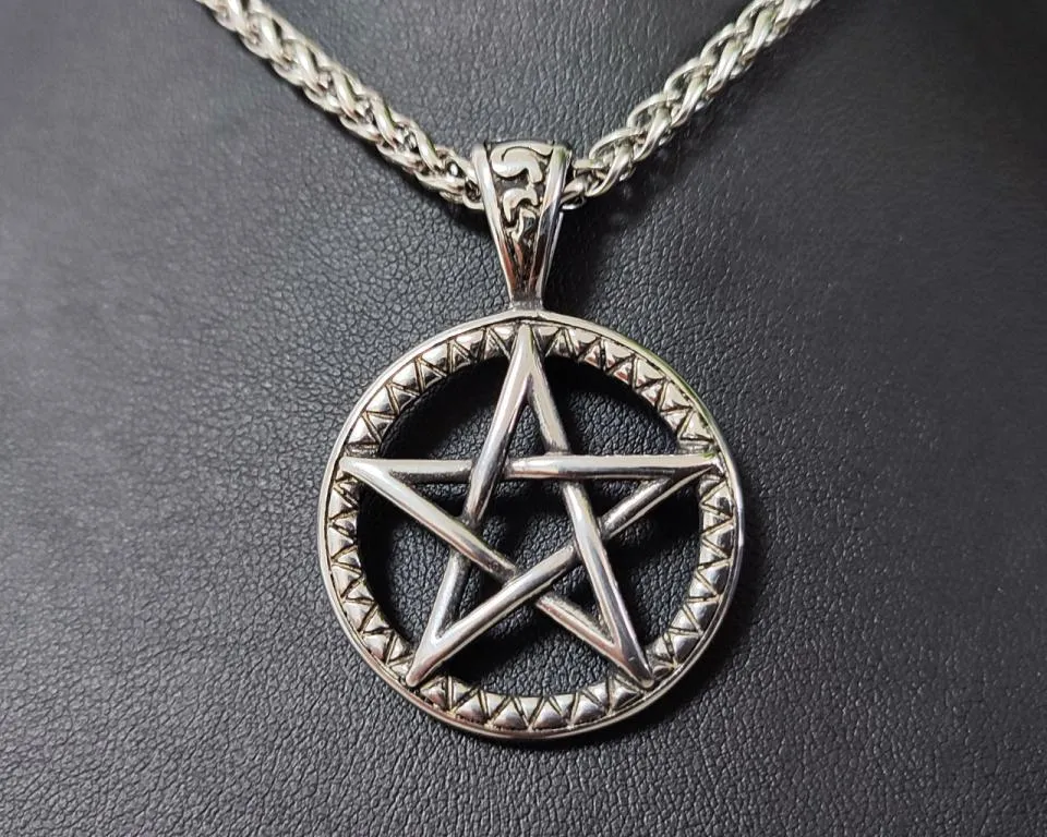 Pentagramm Anhänger aus Edelstahl