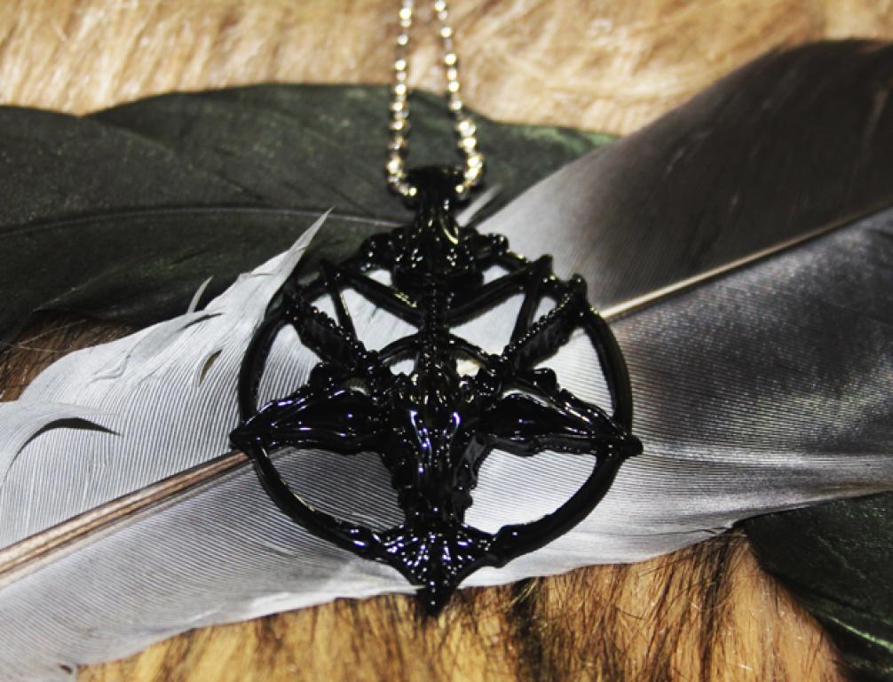 Pentacle - goat pendant