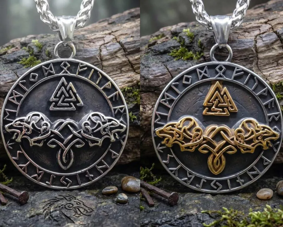 Geri and Freki in the rune circle
