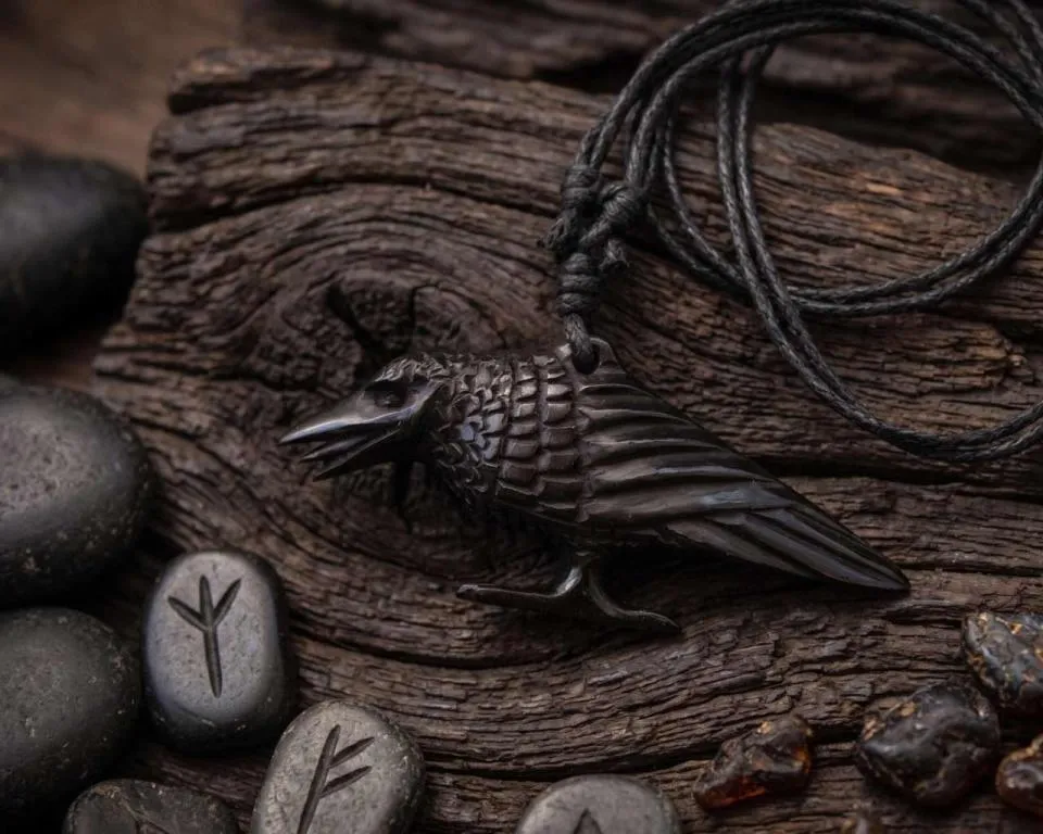 Raven from horn