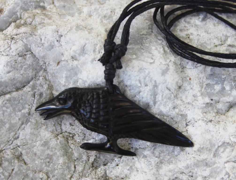 Raven from horn