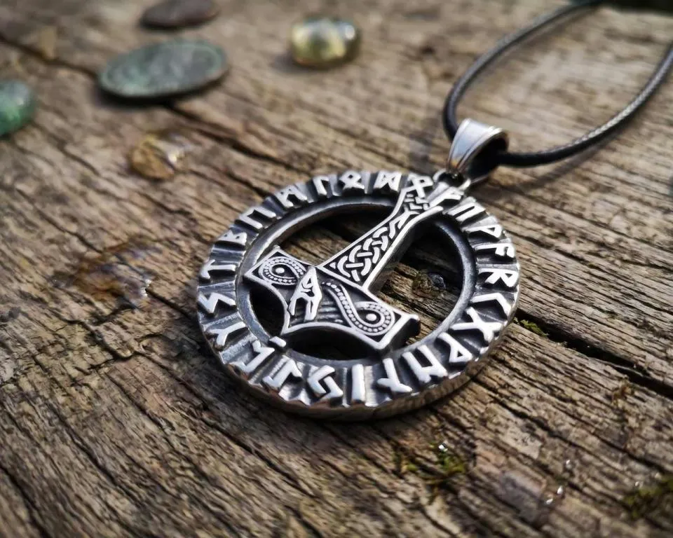 Mjölnir in einem Runenkreis