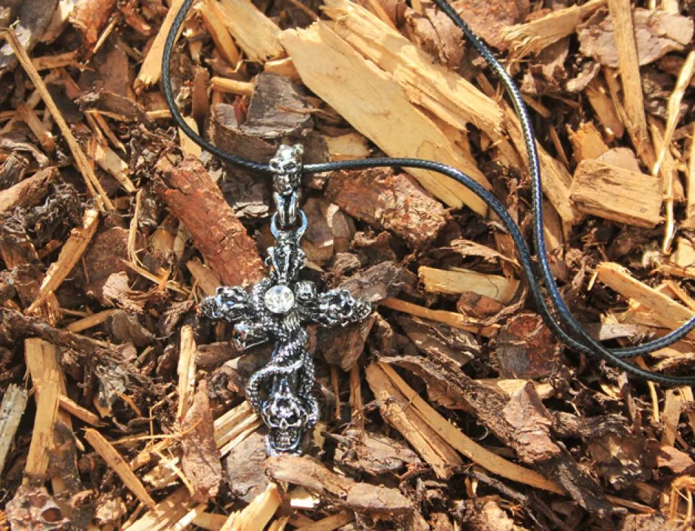 Drachen - Schädel Kreuz