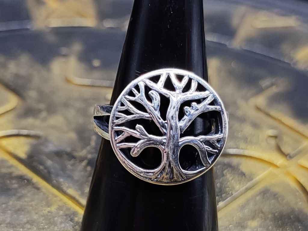 Lebensbaum Damen Silberring