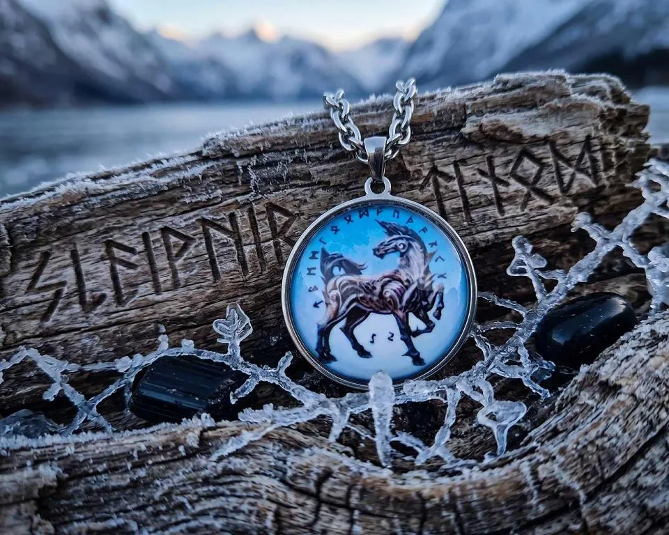Sleipnir, Odin's eight-legged horse,