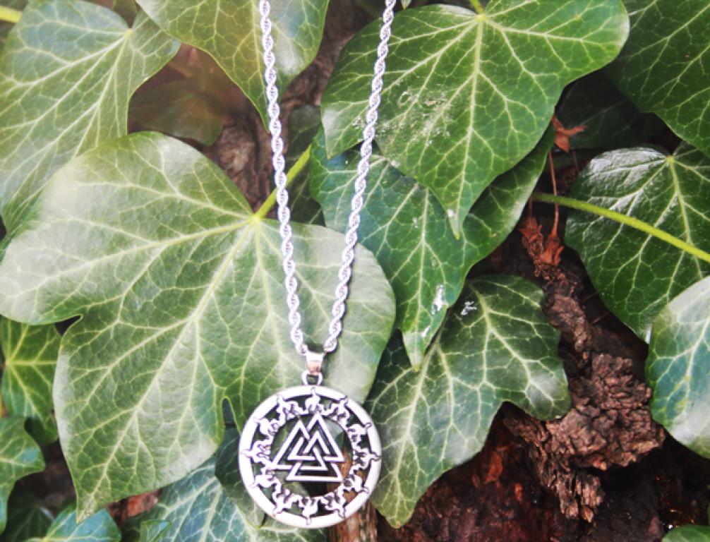 Valknut Feuerring Anhänger