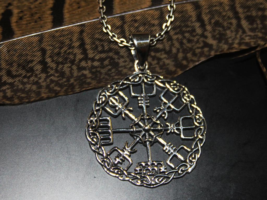 Vegvisir - 925er Sterling Silberanhänger