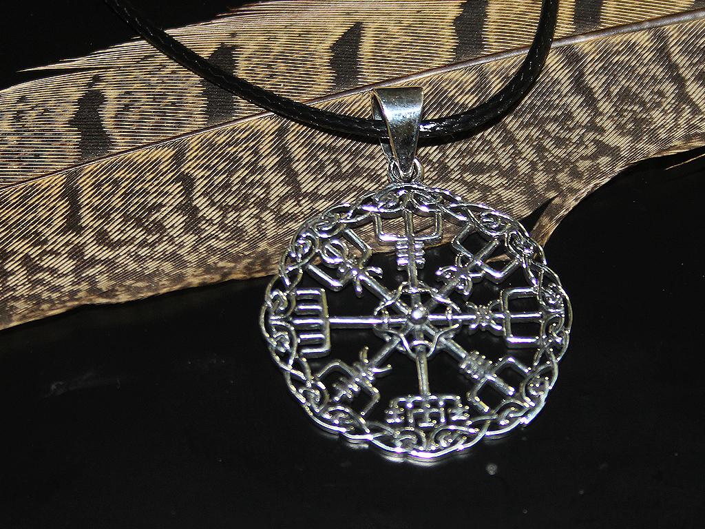 Vegvisir - 925er Sterling Silberanhänger