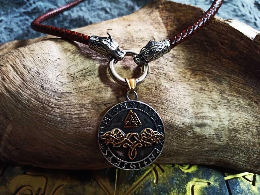 Odins Wölfe Lederkette
