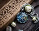 Edelstahl Aegishjalmur Amulett