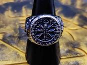 Edelstahl Aegishjalmur Runen Ring