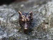 Bartperle Wolf hergestellt aus Bronze