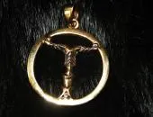 Irminsul bronze pendant