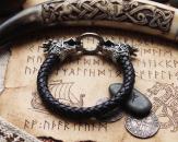 Drachen Lederarmband