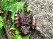 Dragon head made of wood