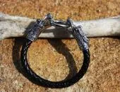Leather bracelet Dragon