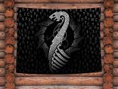 Wandbehang Wikinger Drachenboot