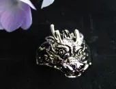 Drachenkopf Ring in Edelstahl gefertigt