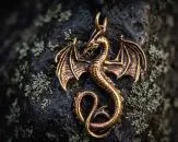 Fire dragon in bronze