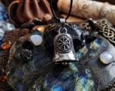 Edelstahlglocke mit Vegvisir verziert