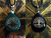 Tree of life obsidian/green aventurine