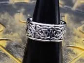 Edelstahl Ring Keltischer Knoten
