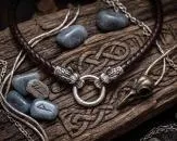 Dark Brown Wolf Head Leather Necklace – Nordic Stainless Steel Wolves