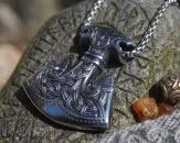Verzierter Edelstahl Thorhammer