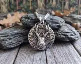 Hirsch-Anhänger aus Edelstahl | Keltischer & Nordischer Schmuck