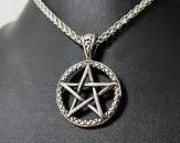 Pentagramm Anhänger aus Edelstahl