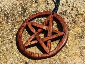 Magic wooden pentagram