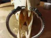Viking jewelry - raven bangle