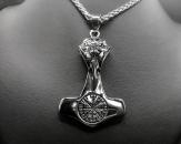 Thorhammer mit Vegvisir und Rabenkopf