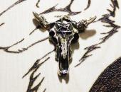 Rinderschädel mit Drudenfuß