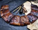 Shaman necklace with symbols