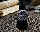 Edelstahlring Vegvisir, Seitenansicht