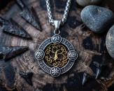 Two-Sided Stainless Steel Tree of Life Pendant