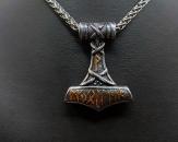 Zweifarbiger Thorshammer mit "Mjolnir"-Gravur