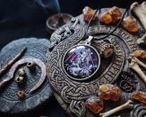 Amulett Odin auf Thron Edelstahl