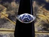 Triquetra silver ring