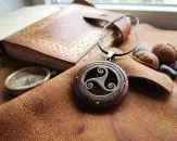 Triskele in walnut